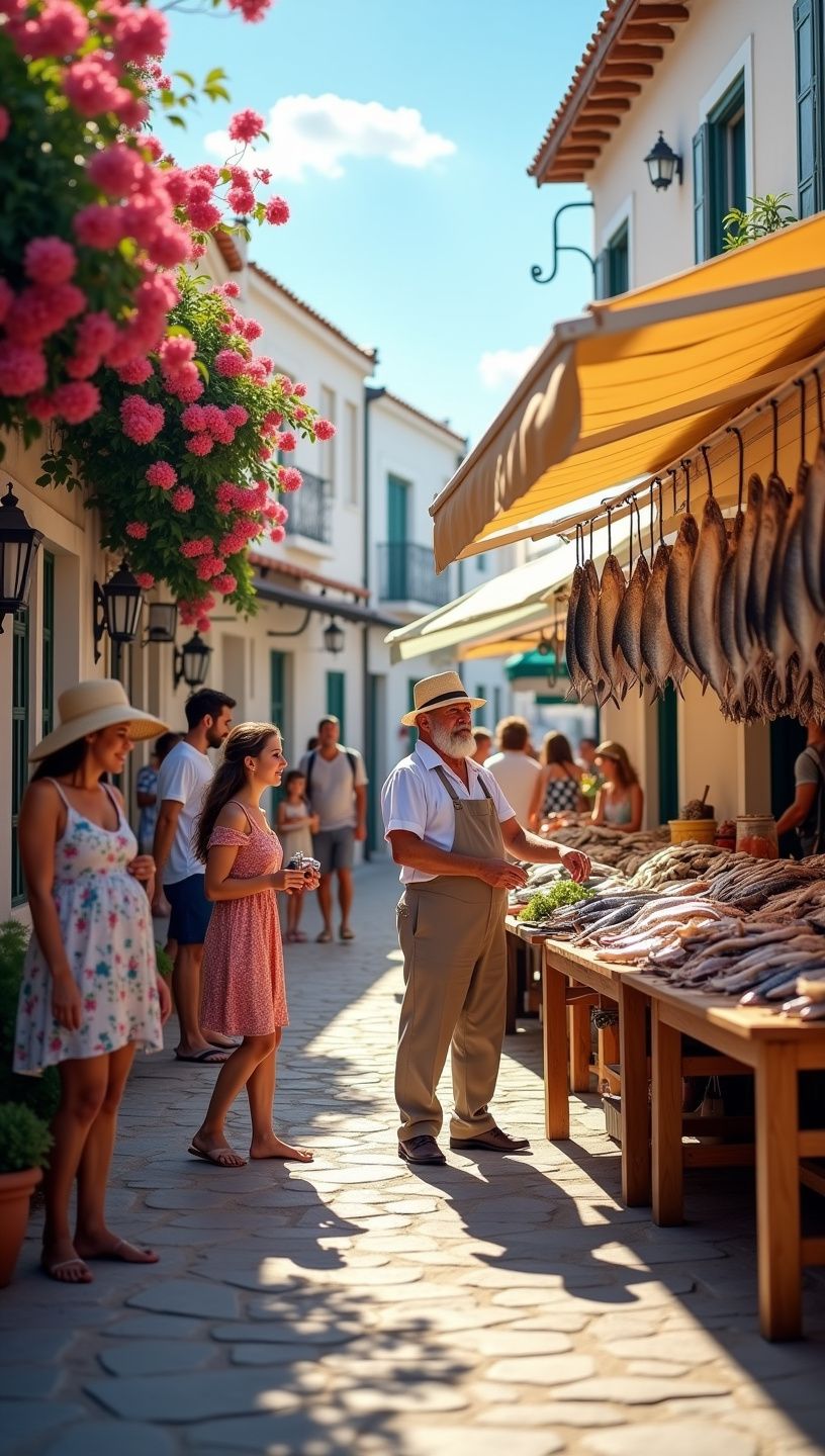 Γκριλ πατάτες που συνοδεύουν ψητό χταπόδι με ελαιόλαδο